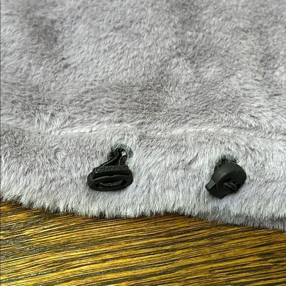 Calvin Klein Dusty Lavender Fleece 1/2 zip Crop Jacket - Size Large - Picture 3 of 9